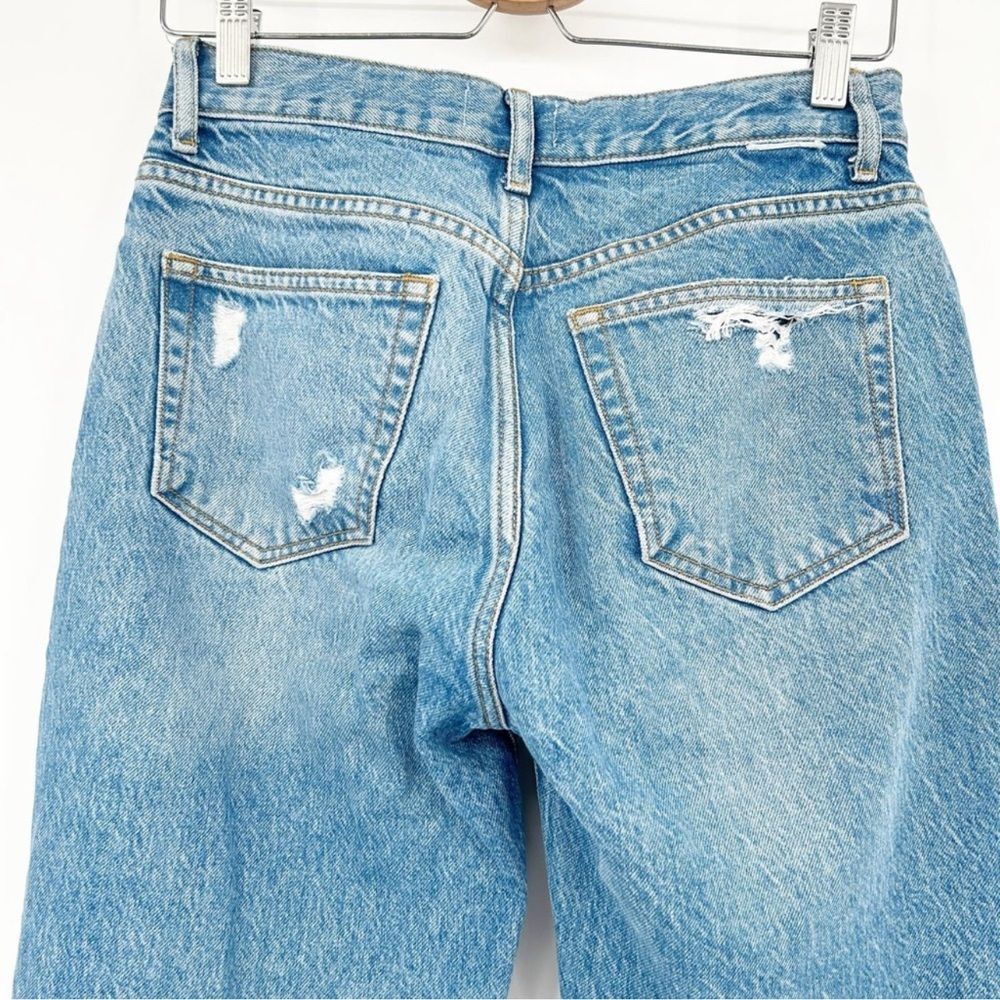 NWT BOYISH Womens The Tommy Organic Cotton Blend Distressed Button Fly Jeans 26 - Picture 7 of 13